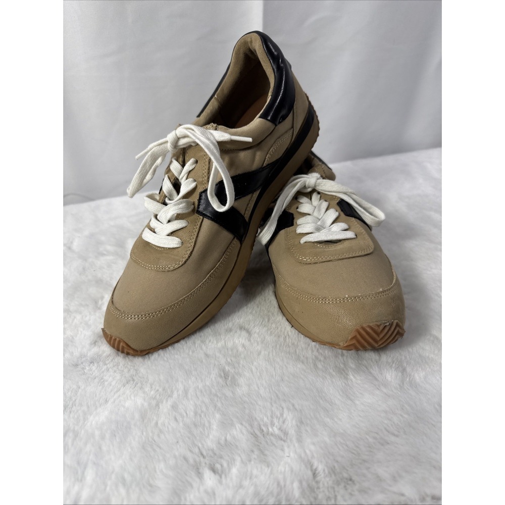 Loft Everyday Trainers Sneakers Women's Size 8.5 Med Beige And Black